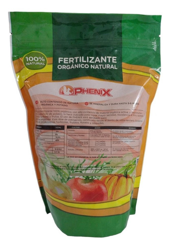 Phenix Fertilizante Orgánico  1 Kg Floración 