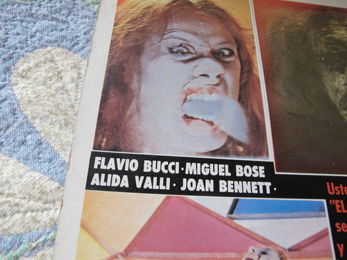 Cartel Cine Alarido Dario Argento Miguel Bose Lobby Card