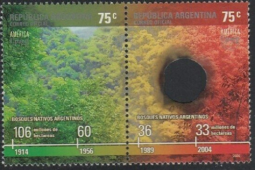 2004 Upap Protección Medio Ambinte - Argentina (serie) Mint