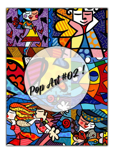 Pop Art #02!  Lámina Decoupage Autoadhesiva 30 X 42 Cm