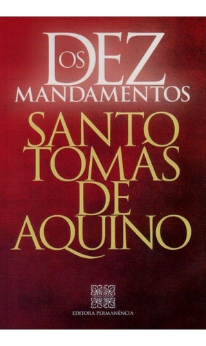 Livro Os Dez Mandamentos - Santo Tomás De Aquino - Permanência