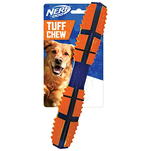 Nerf Dog 11in Tpr Spike Stick - Azul/naranja