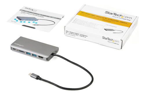 Adaptador Startech Multipuertos Usb-c Hdmi 4k, Vga 1080p