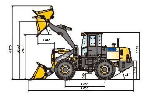 Pala Cargadora Iron Zl30f - 2m3 - 125hp (dólar B N R A)