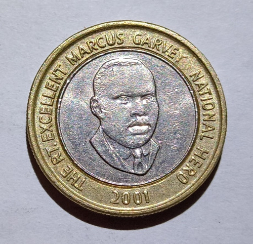 Moneda Jamaica 20 Dólares