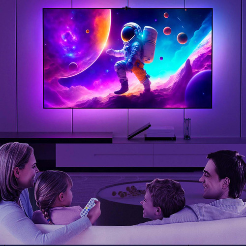 Luces Que Cambian De Color Detrás De Tv Luz De Fondo De Tv
