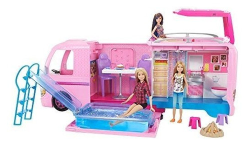 Autobus Barbie Alberca Camas Asientos Closet Baño -rosa