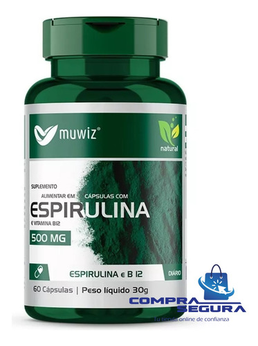 Imagen 1 de 10 de Spirulina Espirulina Adelgazante 500mg