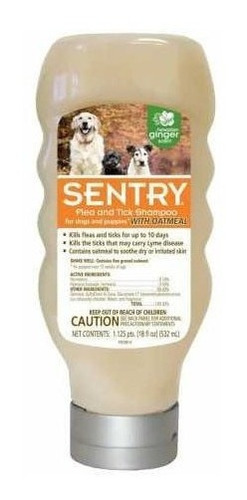 Sentry Flea Y Tick Shampoo Con Avena Para Perros Y Cachorros