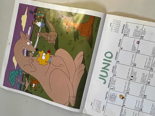 Calendario 1994 Los Simpsons Súper Coleccionables!!!! (Usado)