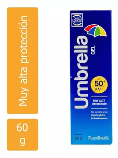 Protector Solar Gel Umbrella Spf 50+ Piel Normal A Grasa 60g