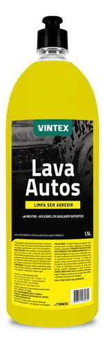 Lava Autos Vintex 1,5l Concentrado Neutro Shampoo Automotivo