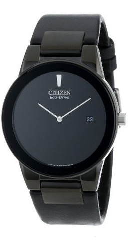 Citizen Mens Eco Drive Axiom Watch With Black Leather