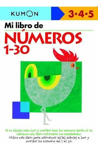 Mi Libro De Numeros Del 1-30 / Numbers 1-30 Edades 3-4-5 (k, De Kumon Publishing. Editorial Kumon Pub North America Ltd, Tapa Blanda En Español, 2009