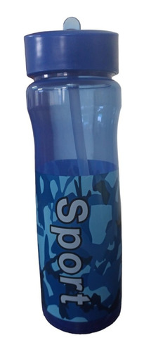 Botella Acrilico Plastico Con Pico Revatible Deportiva Camo