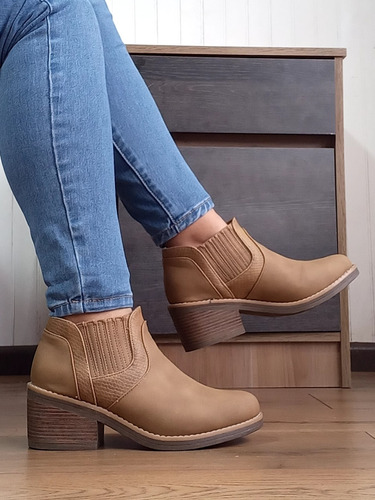 Botin Mujer, Modelo Clásico, Taco Comodo