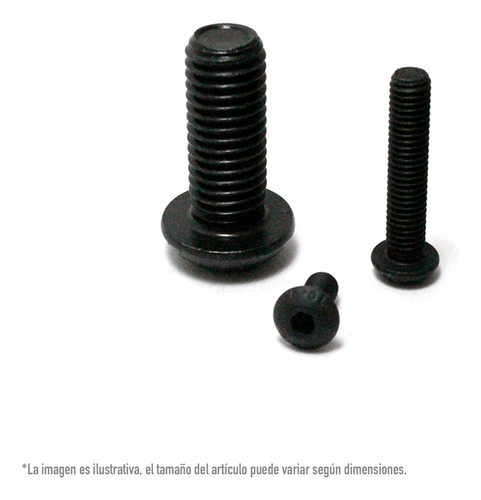 Tornillo Botón Allen 6 X 12 Mm Toledo Tornilleria 100 Pz