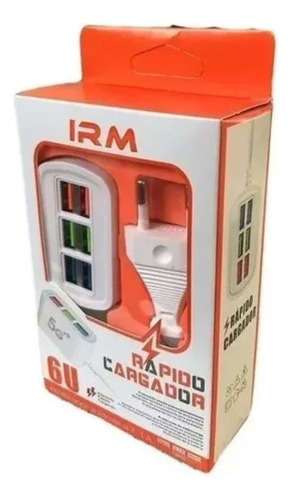 Cargador Rapido Corriente 6 Puertos Usb 