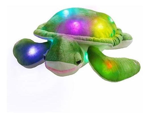 Glow Guards 14 Led Light Up Stuffed Sea Turtle Almohada Suav