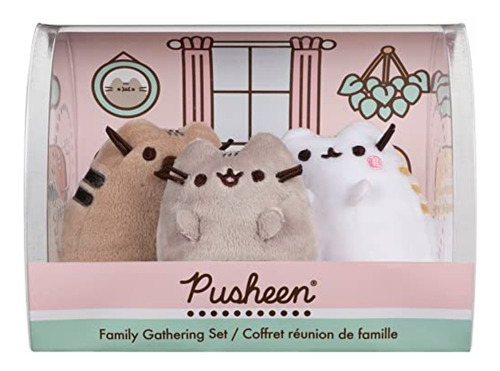 Gund Pusheen Family Gathering Collector Juego De 3 Gatos De 