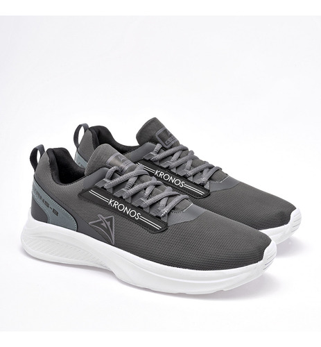 Tenis Hombre Avans-b 068 Gris Negro 129-324