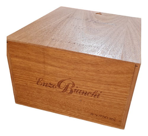 Caja De Madera Vacia Ex Vino Enzo Bianchi