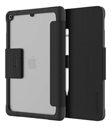 Funda Griffin Survivor: iPad 7 (negra)