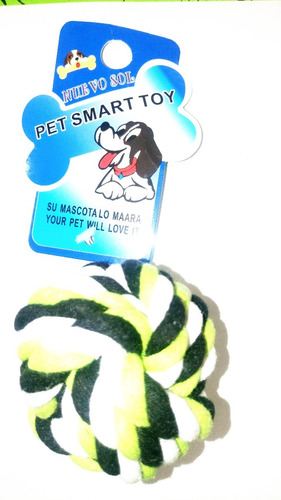 Pelota Trenzada De Hilo Con Soga Juguete Para Gatos Y Perros