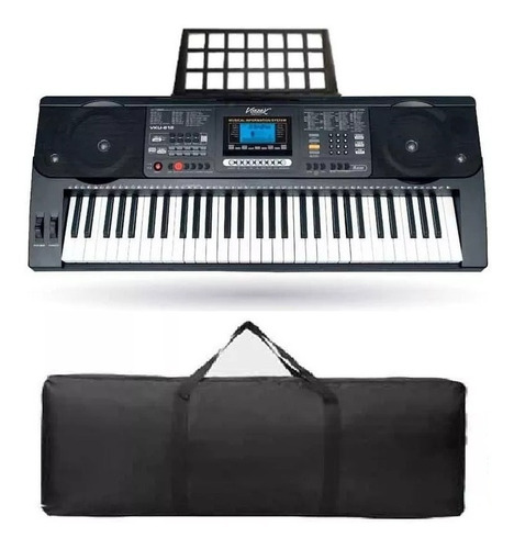 Teclado Musical 61 Teclas Con Sensibilidad Vozzex Vku-812