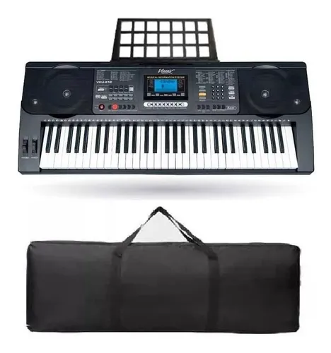 comprar Teclado Musical 61 Teclas Con Sensibilidad Vozzex Vku-812
