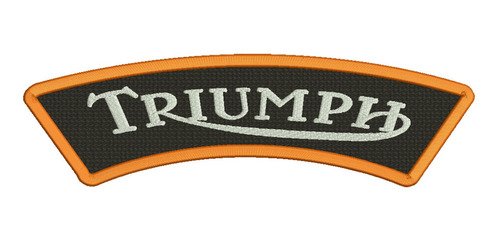 881 Emblema Triumph Curvo Para Hombro Parche Bordado