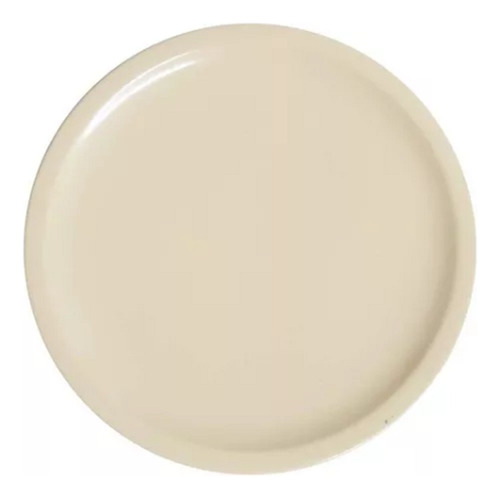 Plato Trinche De Melamina 25 Cm  Blanco 100 Pzs