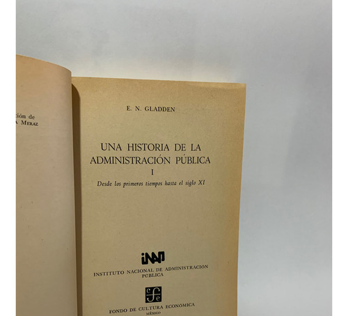 Una Historia De La Administración Pública (Usado)