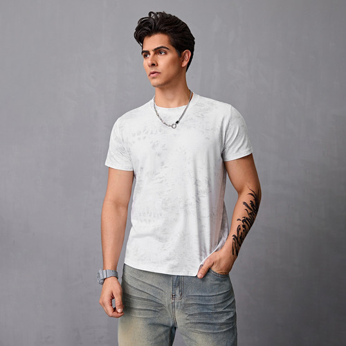 Playera Cuello Redondo 100% Algodón Camiseta Moda Hombre