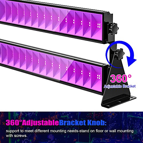 Luz Negra De 160w, Barra De Luz Negra De Led Uv Enchufe...