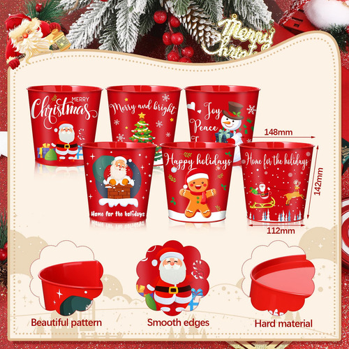 Cubos De Metal Navideños Mini Para Decoración Del Hogar