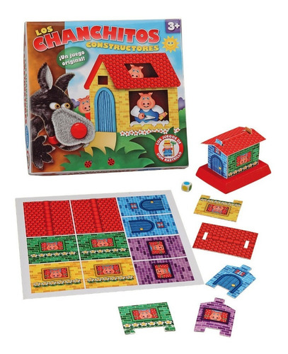 Juego De Mesa Chanchitos Constructores Colores Ruibal Niños