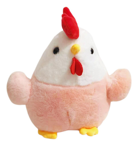 Brinquedo De Pelúcia Bonito Galo Desenho Rosa 20cm Rosa