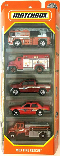 Pack 5 Mbx Fire Rescue - Matchbox