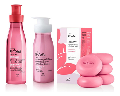 Kit Corporal Tododia Natura Frambuesa Y Pimienta Rosa