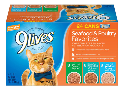 9lives Mariscos Y Aves De Corral Favorites - Variedad De Ali