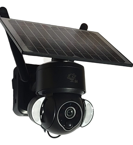 Cámara de seguridad Am Tecnology Solar Wifi Lte ip66 con resolución de 3MP visión nocturna incluida negra
