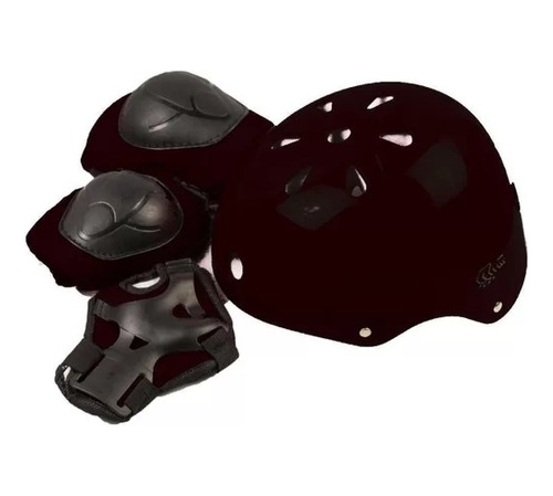 Kit Proteção Infantil Completo C/ Capacete Patins Sakte Bike