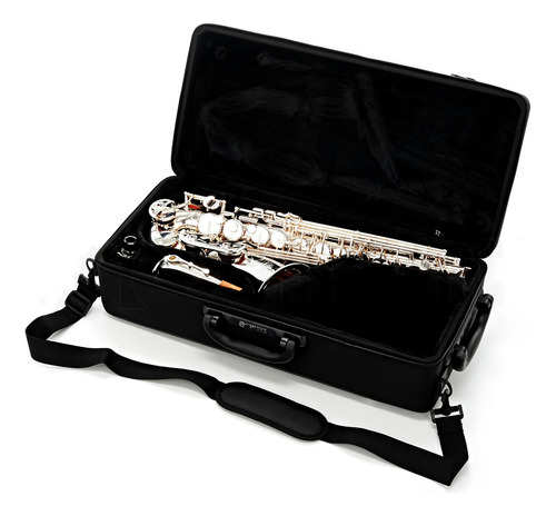 Sax Alto Yamaha Yas-480s Intermedio Plateado Con Llave Fa