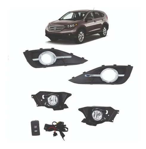 Kit Completo Full Neblineros Honda Crv 2012 Al 2014 / Emark