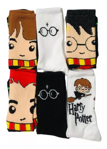 Calcetines Dibujos Animados Super Héroe Harry Potter 6 Pares