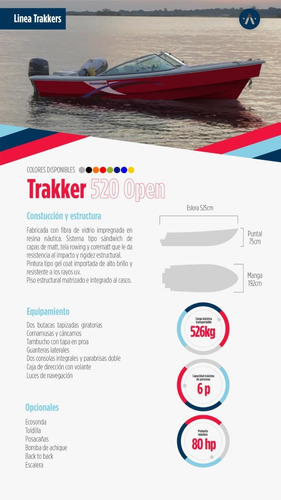 Imagen 9 de 9 de Tracker Tecno Trakker 520 Sin Motor