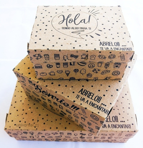Imagen 6 de 12 de Cajas Para Dulces #1 Donas Cupcakes Ponqués Paquete De 100