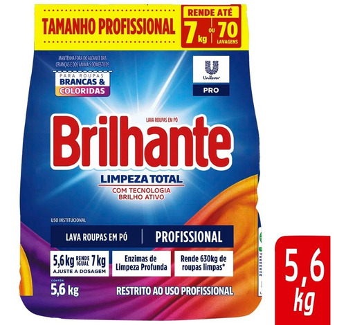 Sabao Po Brilhante Limpeza Total Pro 5.6kg 67938661