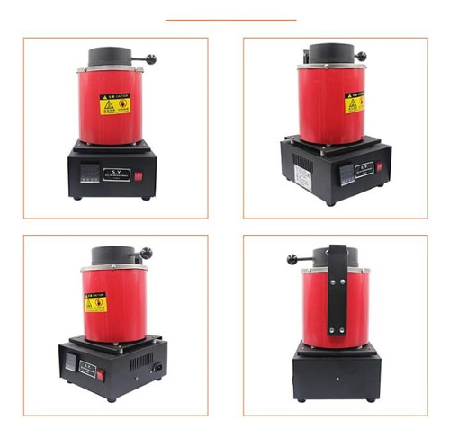 Forno De Fusão De Ouro Digital De 2kg, Fundição De 1400w